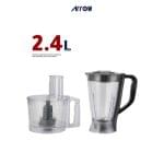 ⁦ارو محضرة طعام 2.4 لتر اسود + رمادى غامق RO-07FPD⁩ - الصورة ⁦2⁩