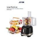 ⁦ارو محضرة طعام 2.4 لتر اسود + رمادى غامق RO-07FPD⁩ - الصورة ⁦3⁩