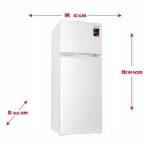 ⁦ارو ثلاجة بابين ثلج 6.4 قدم 181 لتر ابيض RO2-280L⁩ - الصورة ⁦4⁩