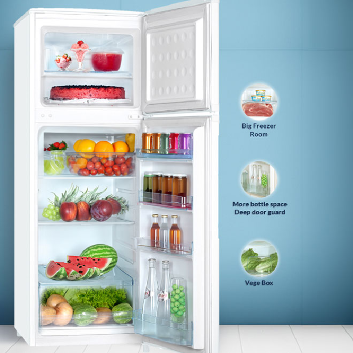 ⁦ارو ثلاجة بابين ثلج 6.4 قدم 181 لتر ابيض RO2-280L⁩ - الصورة ⁦2⁩