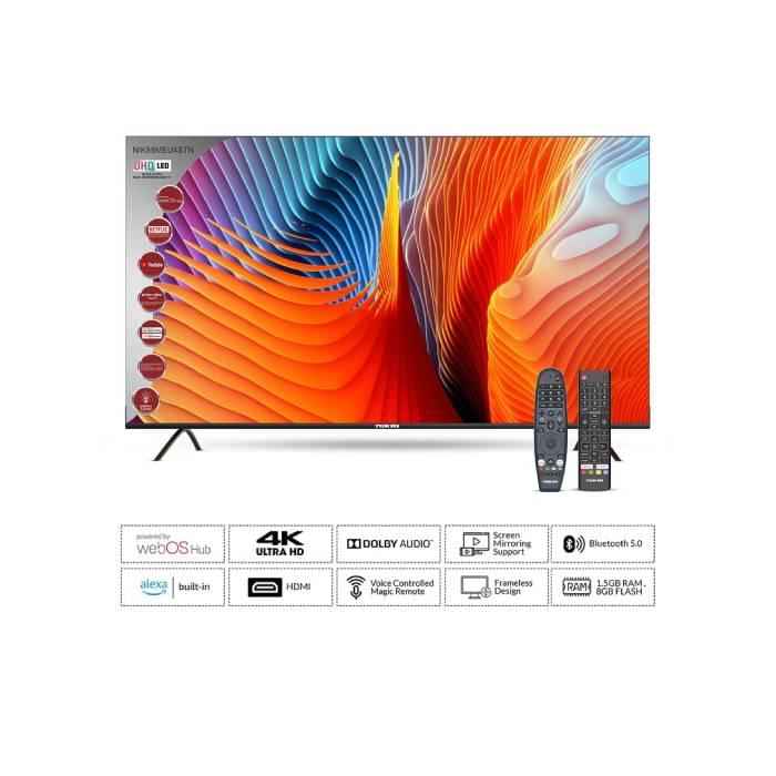⁦نيكاى شاشه مقاس 65 بوصه 4K سمارت ويب اس مع ريموت ماجيك NIK65MEU4STN⁩ - الصورة ⁦1⁩