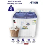 ارو غسالة حوضين 10كيلو ابيض RO-11TTB