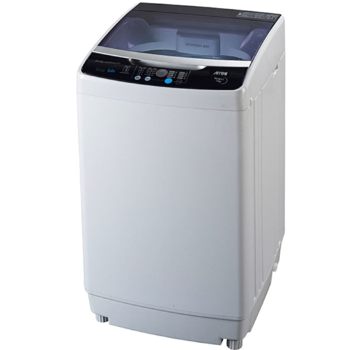 ⁦ارو غسالة ومجفف تحميل علوى 7 كيلو 10 برنامج سلفر فاتح RO-08TLT⁩ - الصورة ⁦1⁩