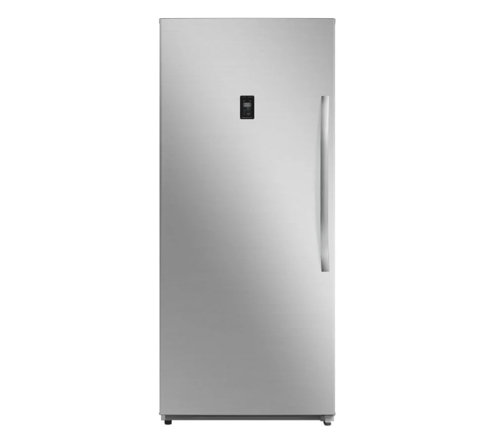 ميديا فريزر عامودي – قابل للتحويل الى ثلاجة – 21 قدم مكعب فريزر – برو ستيل – MDRU793FGF46R