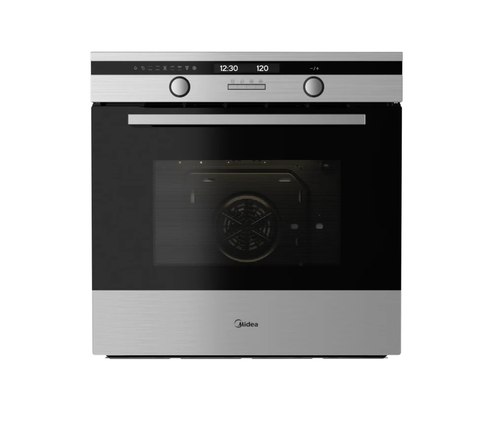 ميديا فرن كهربائى بلت ان - سعة 70 لتر - مقاس 60 سم - 9 وظائف - مروحة لتوزيع الحرارة - ستيل أسود - 65DAE40139