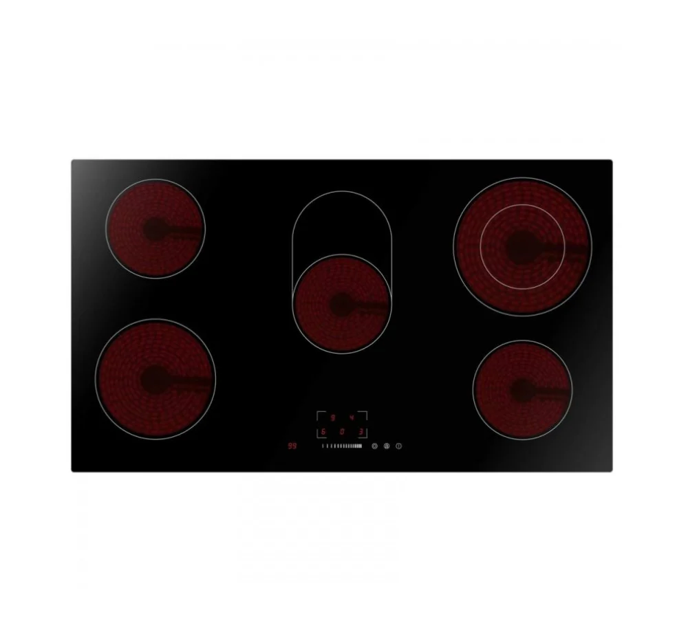 ميديا سطح كهربائي سيراميك بلت ان - مقاس 90 سم - 9 درجات للحرارة - أمان تلقائي - تحكم باللمس - أسود - MCHV848